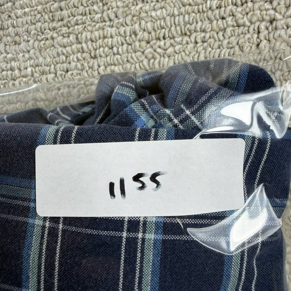 L.L. Bean Button Down Plaid Shirt Blue Men’s Size XXL - Picture 8 of 8